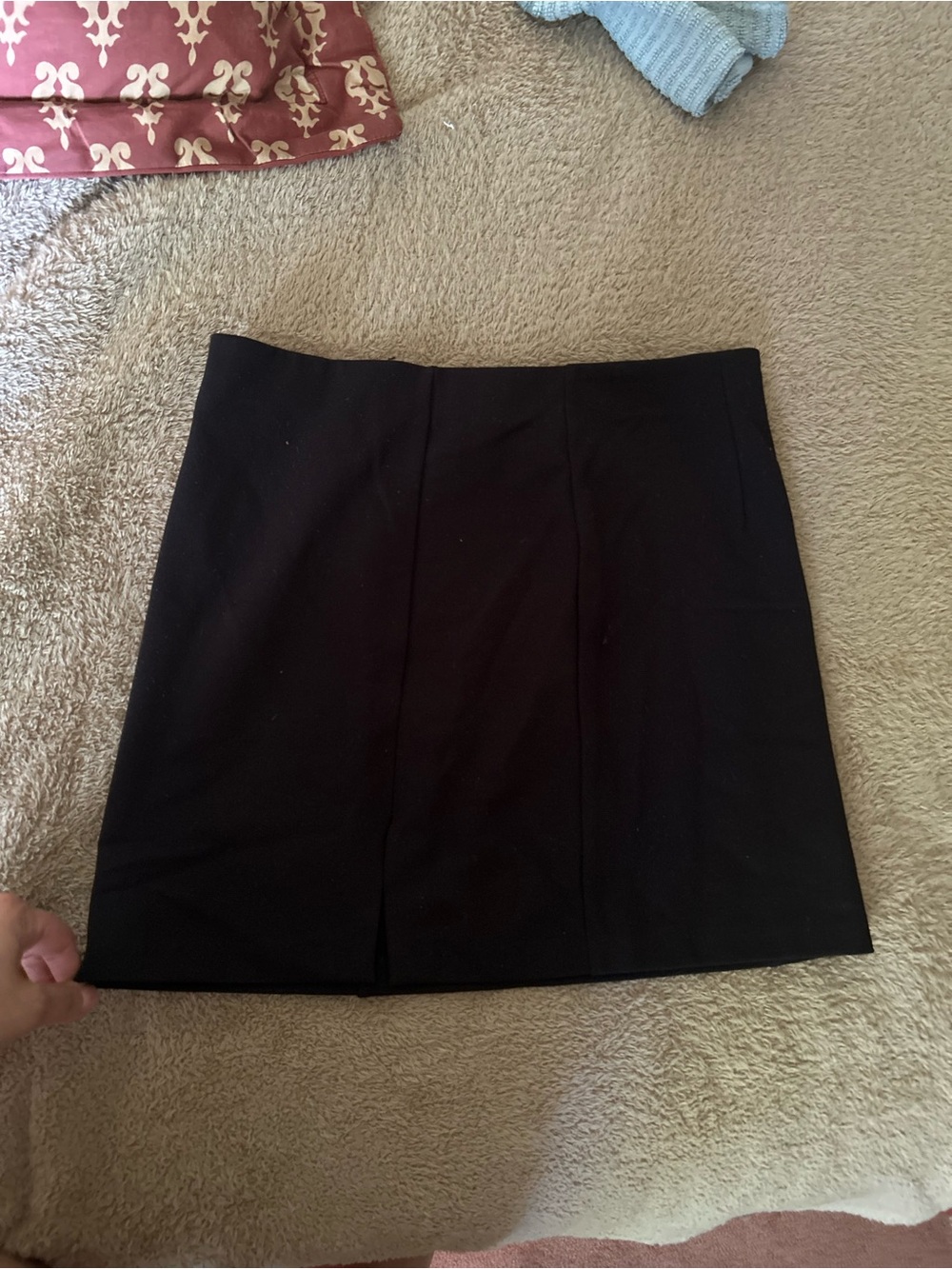 stradivarius Black Mini Skirt - Sleek A-Line